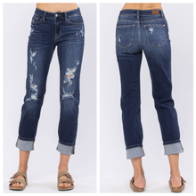 Load image into Gallery viewer, Judy Blue Bleach Splash Destroyed Boyfriend Jeans