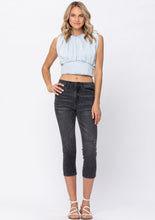 Load image into Gallery viewer, Judy Blue Black Charcoal High waist Capris